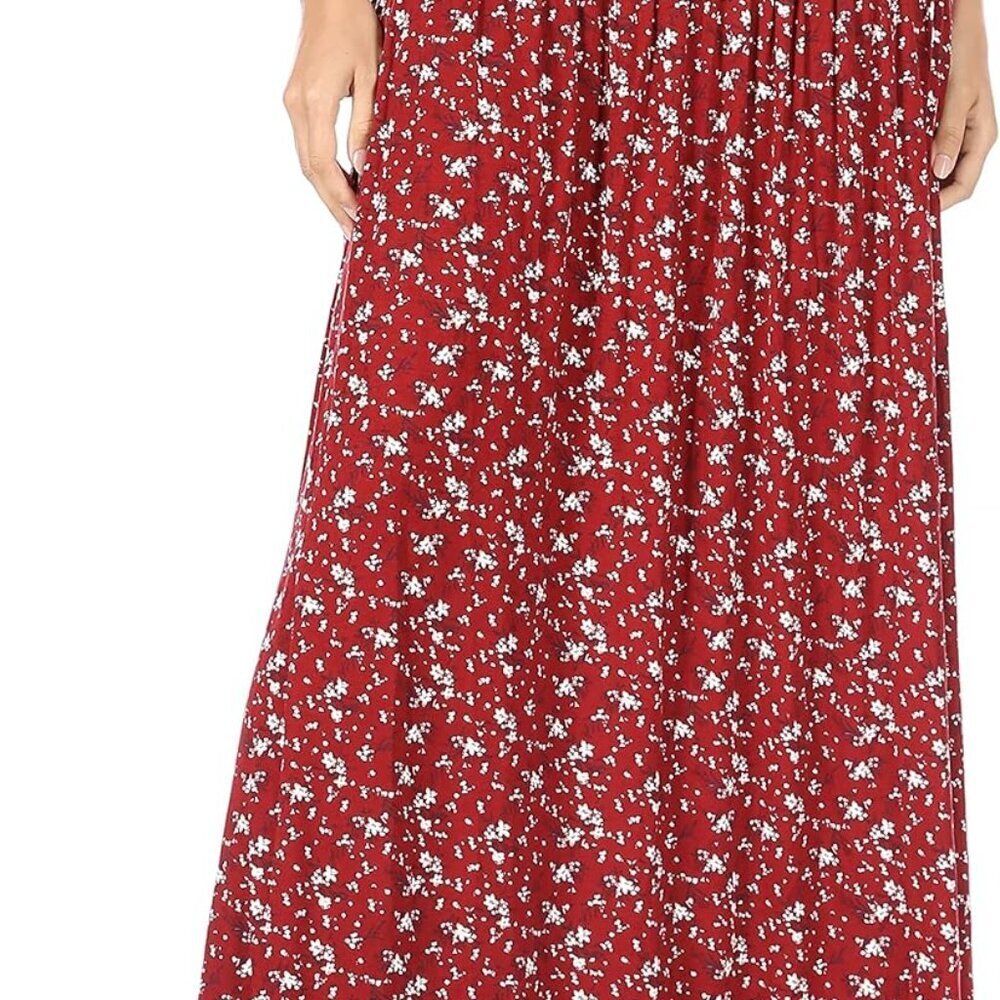 Maxi Skirts for Women Ankle Length Skirt Casual Long Skirt High Waisted Maxi Ski